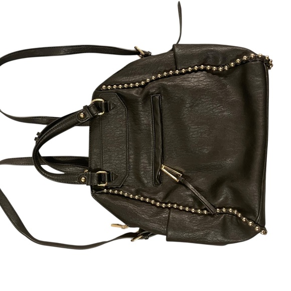 Jessica Simpson Edgy Black Leather Backpack - Picture 5 of 7